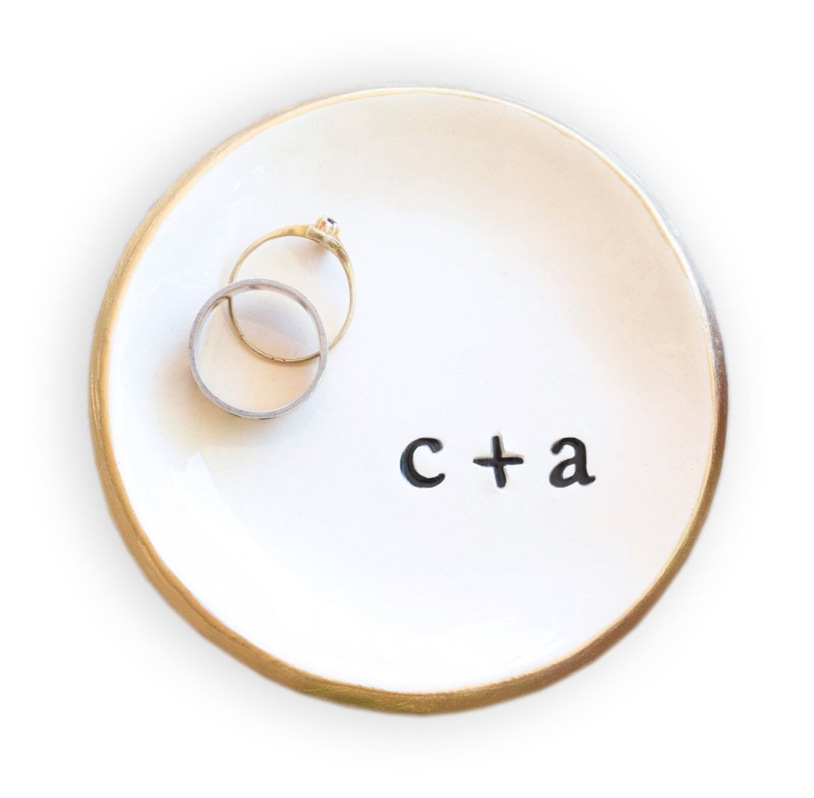Custom Ring Dish Monogram Jewelry Dish Monogram Ring Dish 
