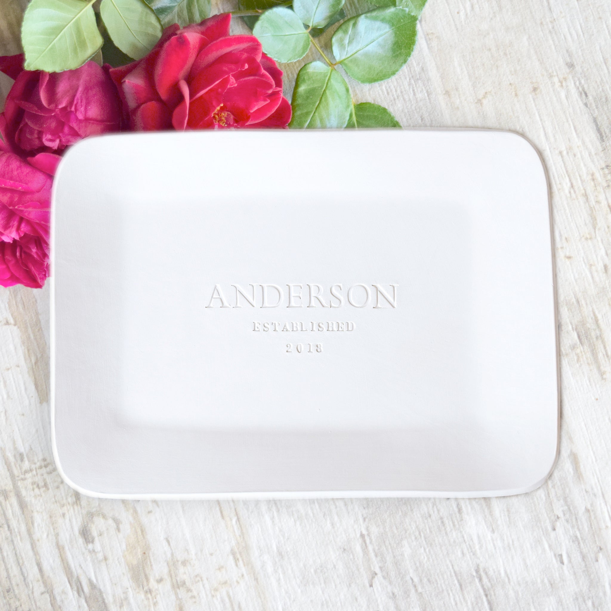 Personalized Serving Tray, Custom Serving Tray With Golden Handle