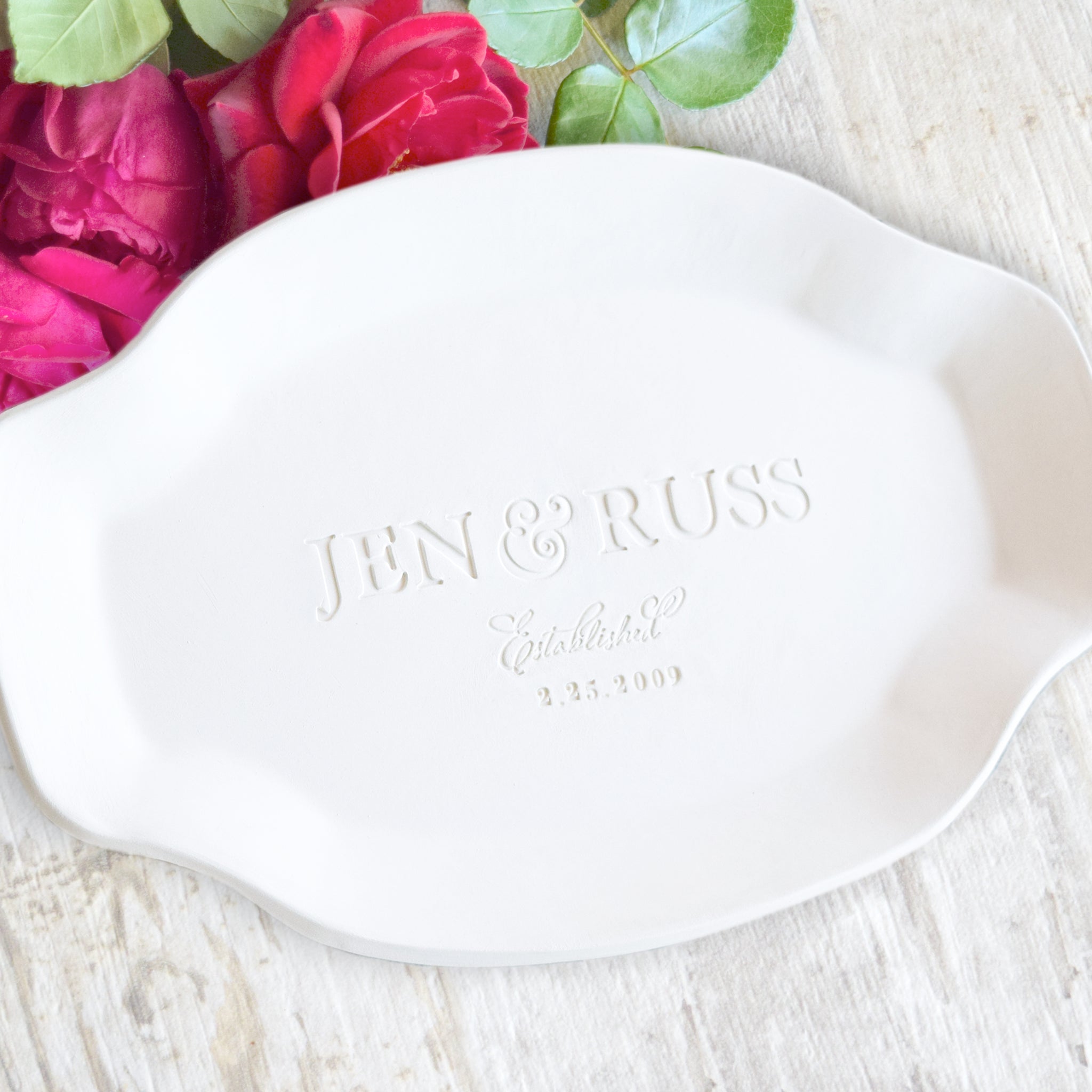 Custom Names Wedding Platter Personalize Plate Home Anniversary