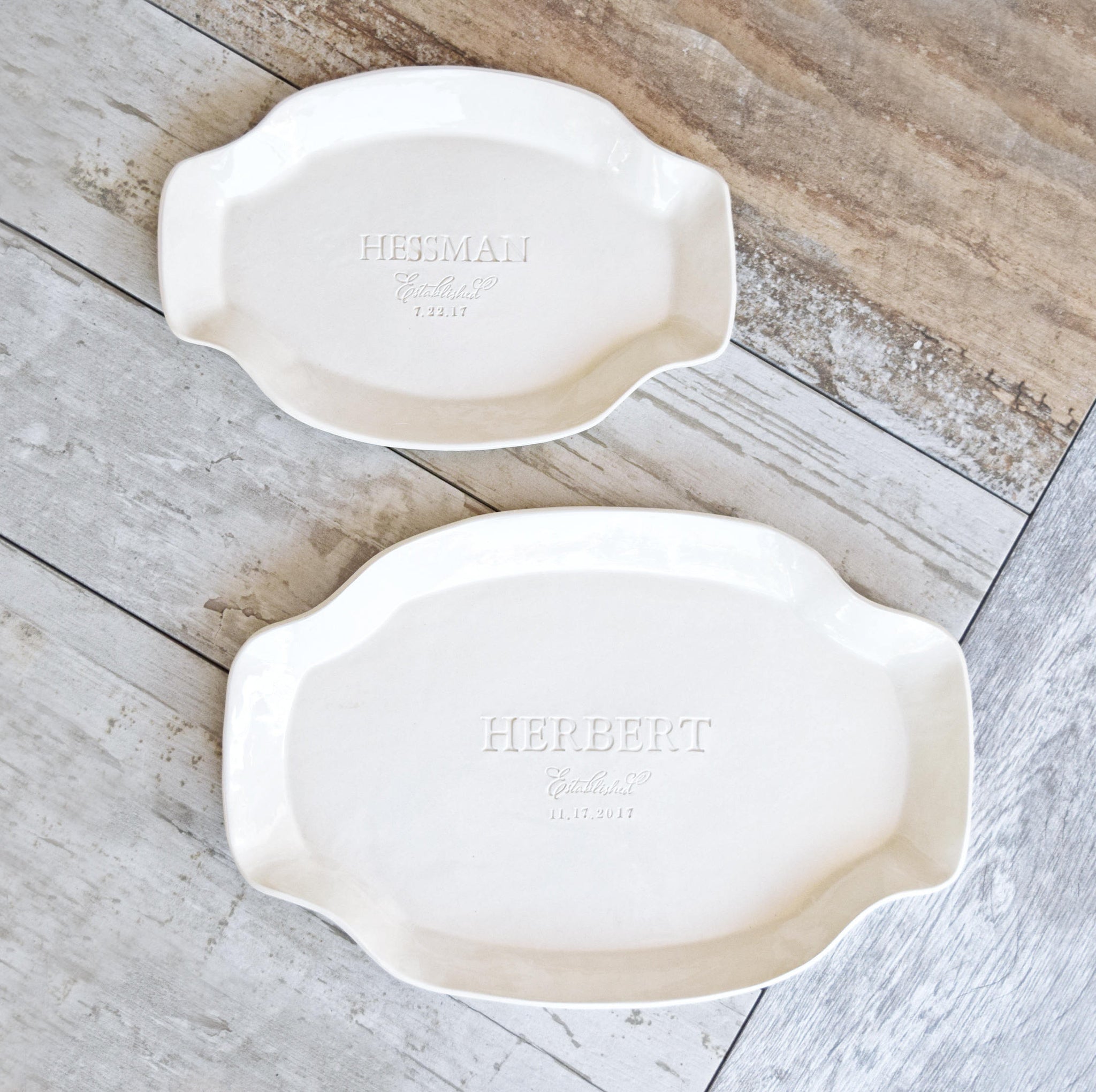 Personalized Pie Plate Decorative Ceramic Plate With Stand, Custom